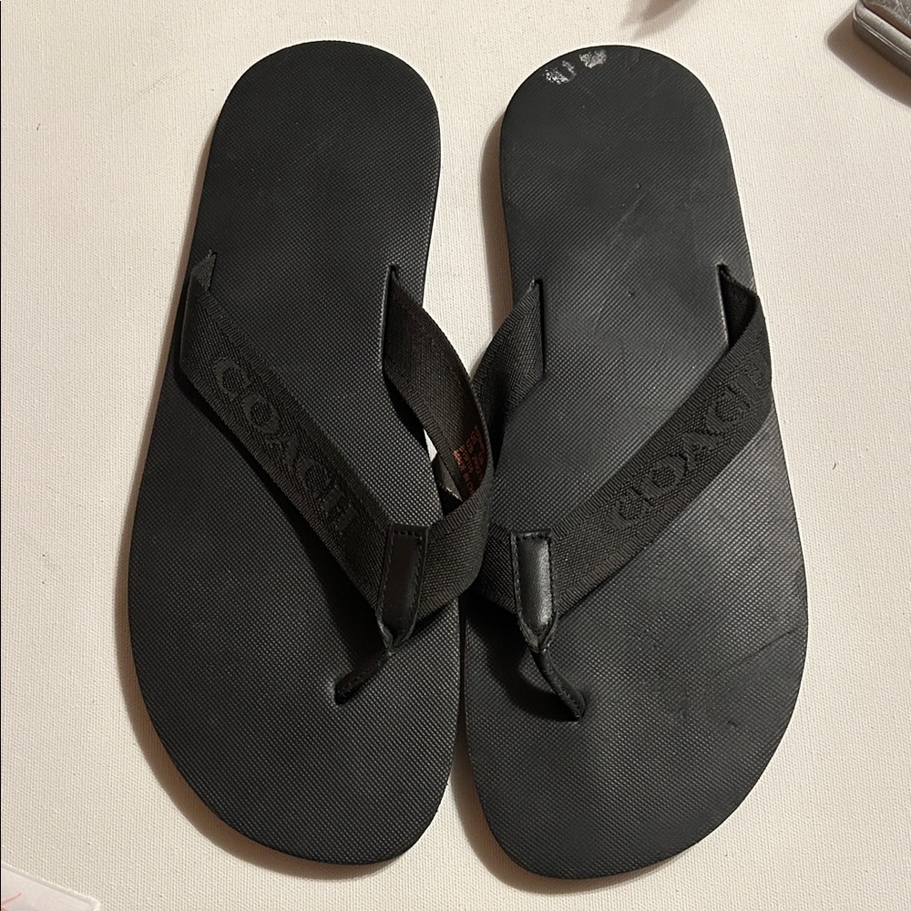 Coach Black Sandals